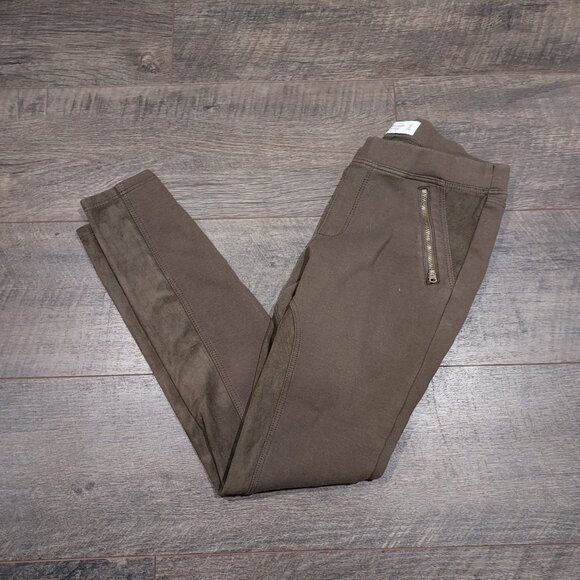 Abercrombie & Fitch Pants Youth Medium Brown Riding Equestrian Leggings - Picture 2 of 9